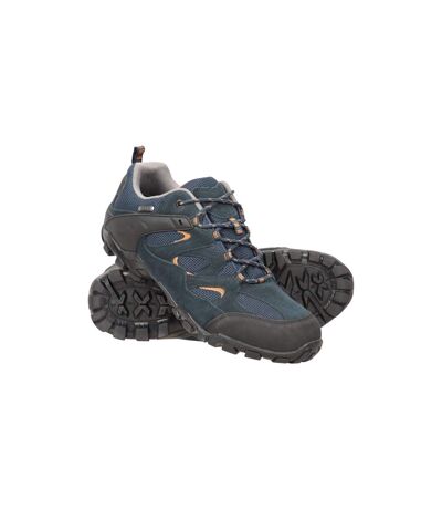 Mountain Warehouse Mens Curlews Waterproof Suede Walking Shoes (Dark Grey) - UTMW142