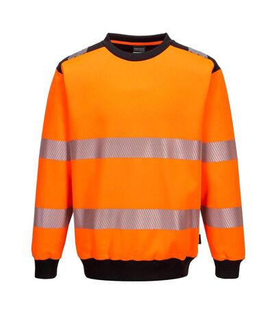 Portwest Mens PW3 Hi-Vis Safety Sweatshirt (Orange/Black) - UTPW829