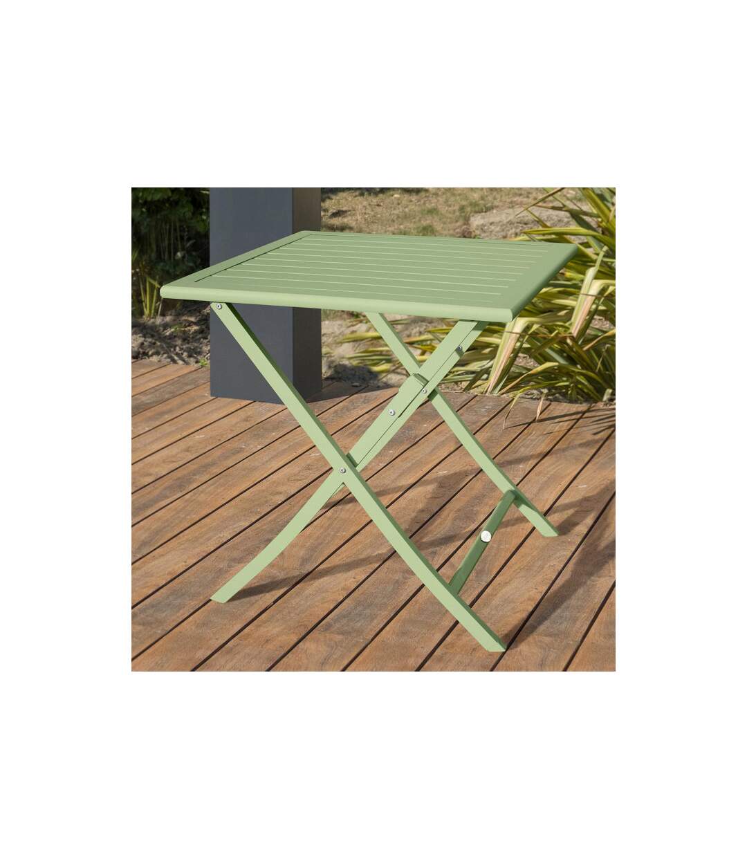 Table de Jardin Pliante Marius 70cm Vert Lagune-5