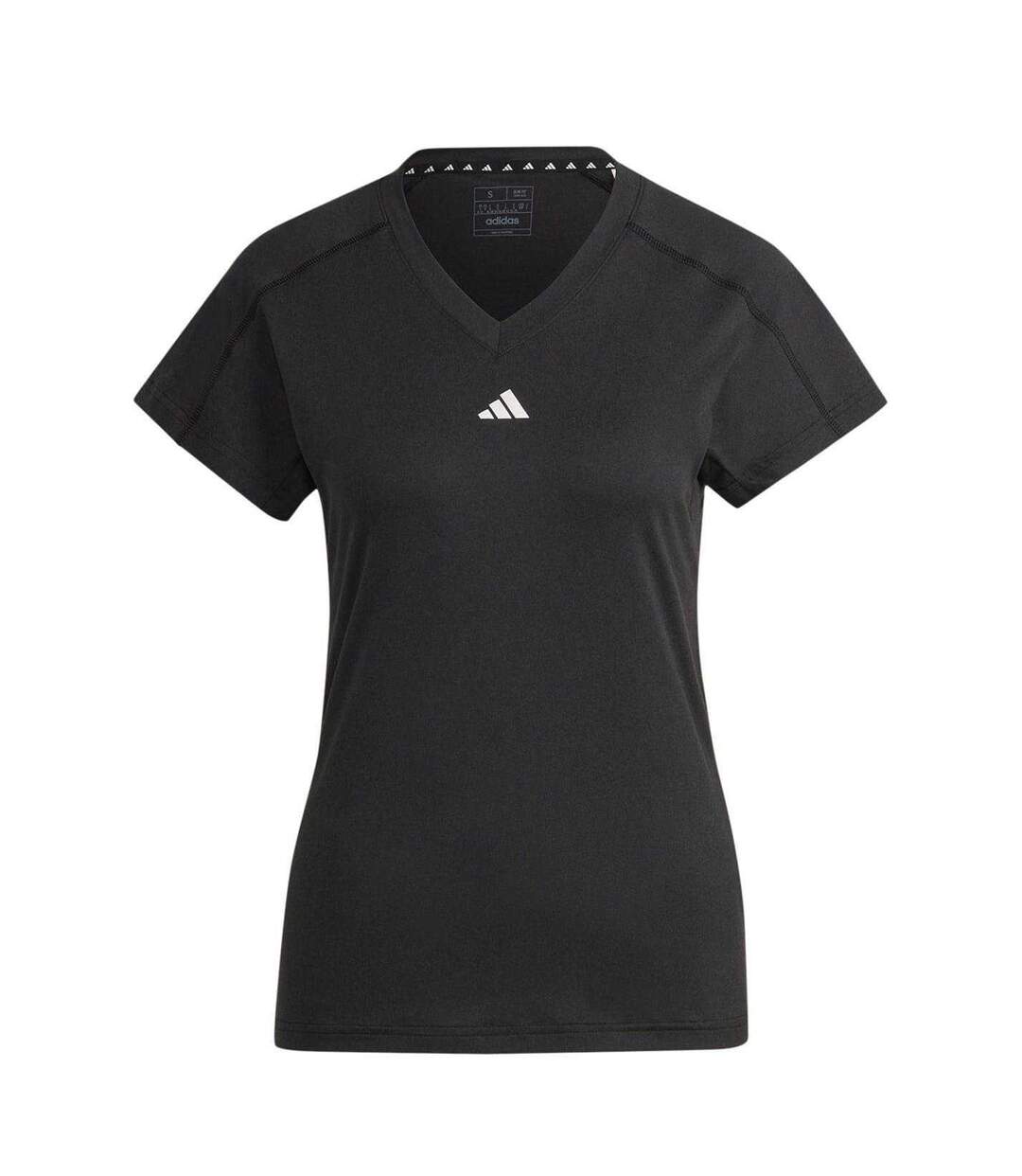 T-shirt Manches Courtes Train Essentials Femme Noir Adidas-2