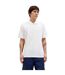 Mens Textured Zip Neck Short-sleeved Polo Shirt White Jack And Jones-1