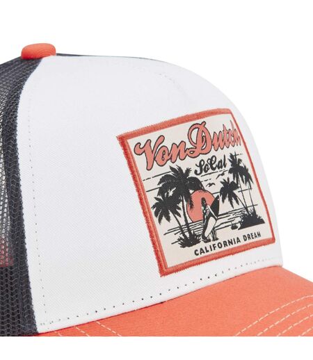 Casquette trucker avec filet en sergé de coton et broderie Surf Palm Vondutch