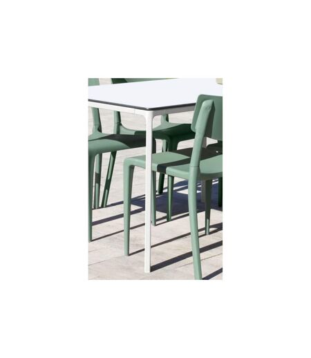 Table de Jardin 6 Places Meet 160cm Blanc