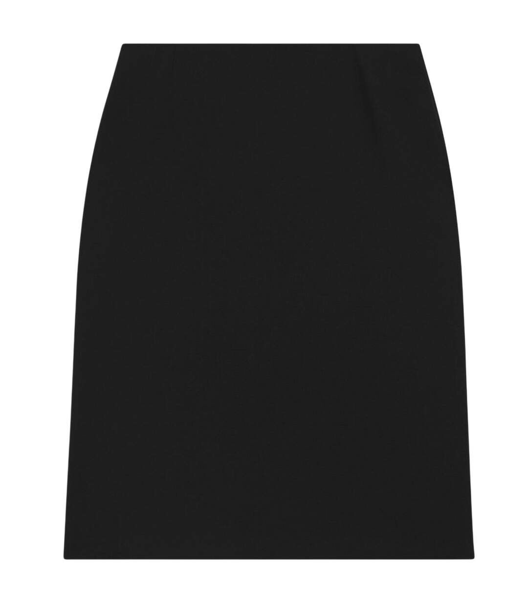 Womens/ladies Vileah Virgin Wool Pencil Skirt Black Boss-3