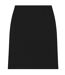 Womens/ladies Vileah Virgin Wool Pencil Skirt Black Boss-3