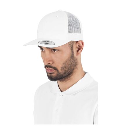 Casquette De Routier Retro Adulte Blanc Flexfit