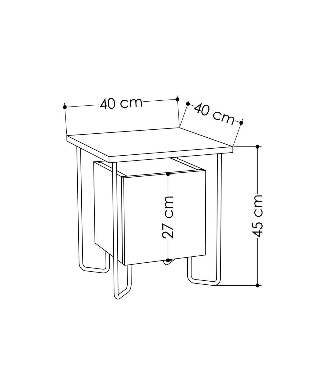 Table de chevet design Acres-4