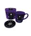 Wednesday Nightshades & Ravens Mug and Coaster Set (Purple/Black/White) (One Size) - UTPM7534
