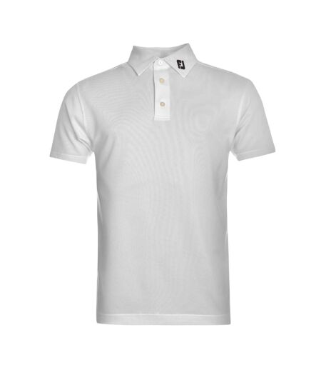 Mens Logo Polo Shirt White FootJoy