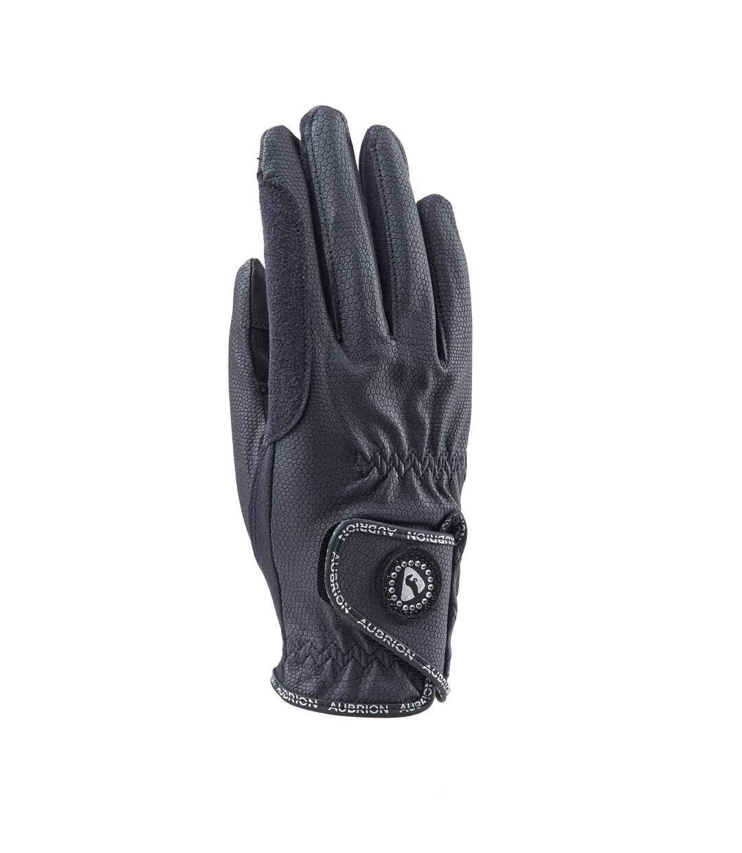 Gants D´équitation Aachen Adulte Bleu Marine Aubrion-1