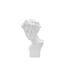 Statuette Tête Déco Jeune Homme 30cm Blanc-1