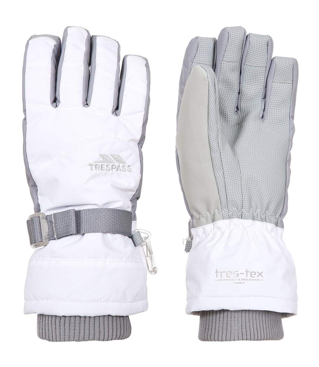 Gants de ski vizza femme blanc Trespass-1