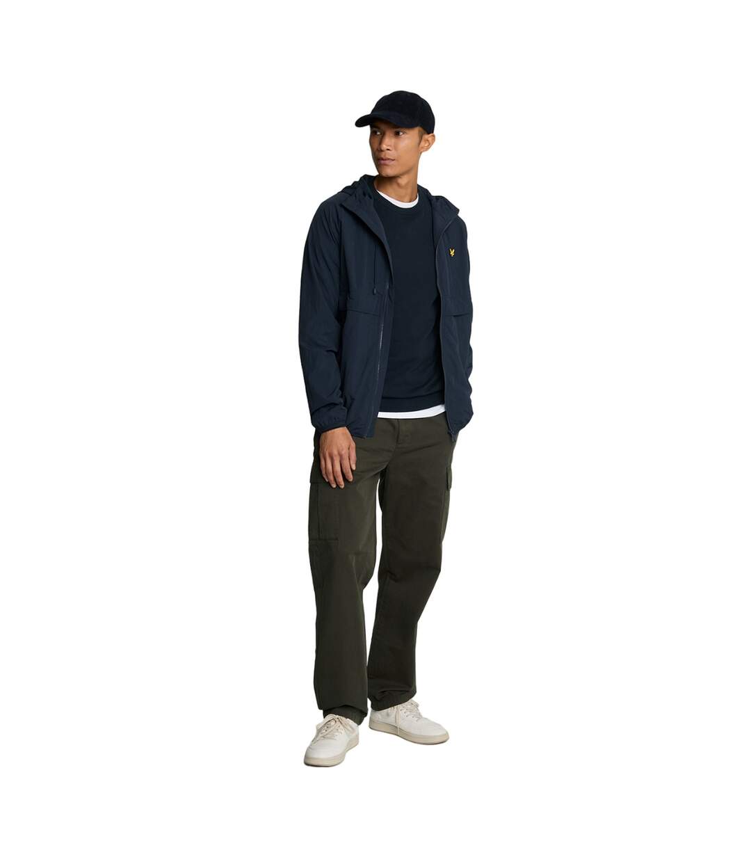 Pull à col ras-du-cou homme bleu marine foncé Lyle & Scott-3