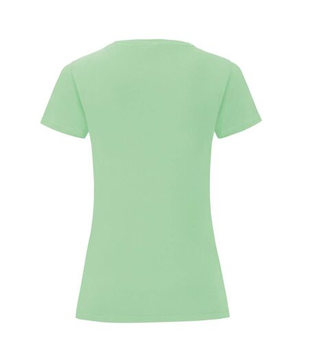 T-shirt Iconic Femme Vert Pâle Fruit Of The Loom