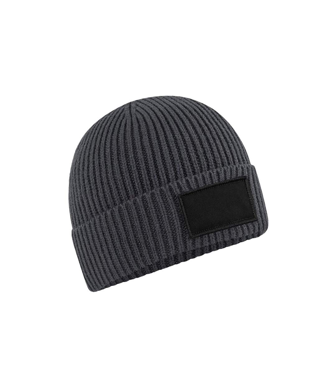 Bonnet fashion gris foncé / noir Beechfield-1