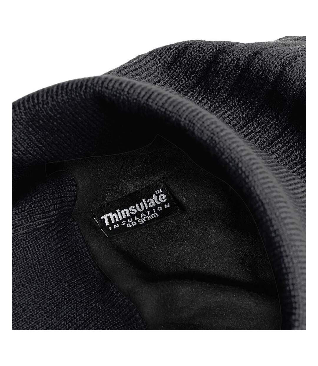 Beechfield Thinsulate Thermal Winter / Ski Beanie Hat (Black) - UTRW240-2