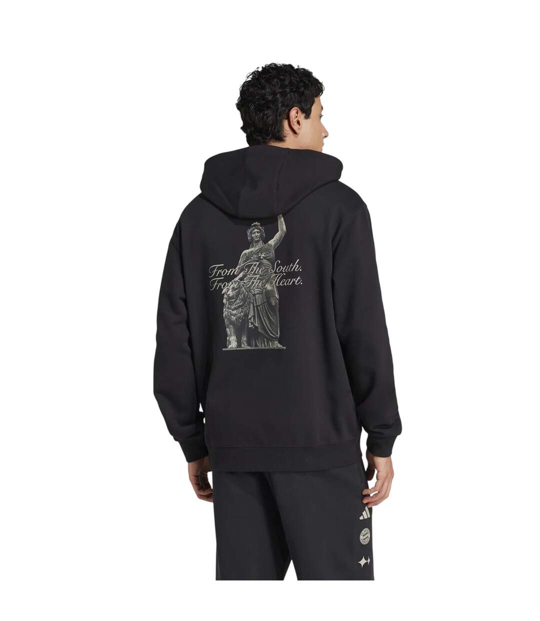 Mens Bstn Fc Bayern Munich Hoodie Black Adidas-3