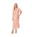 Robe mi-longue femme rose Dorothy Perkins-1