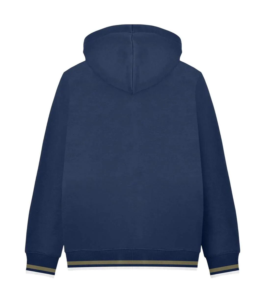 Mens Ss25 Full Zip Hoodie Navy Khaki Lambretta-3