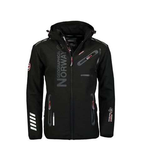 Veste Softshell Noire Noir Homme Geographical Norway Royaute