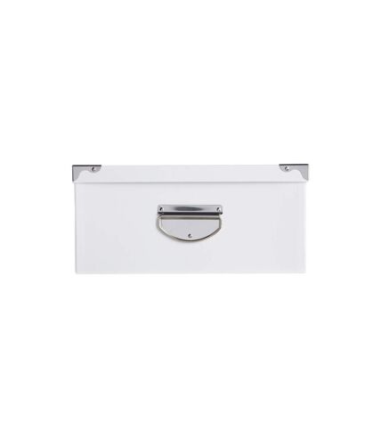 Set de 6 Boîtes de Rangement Uni 48cm Blanc