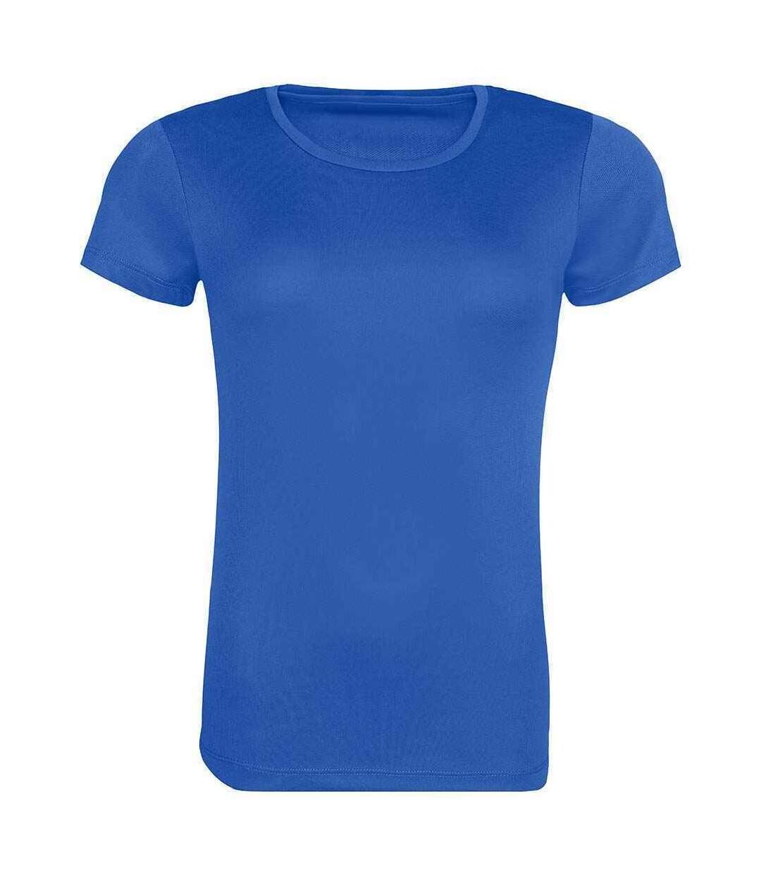 T-shirt cool femme bleu roi Awdis