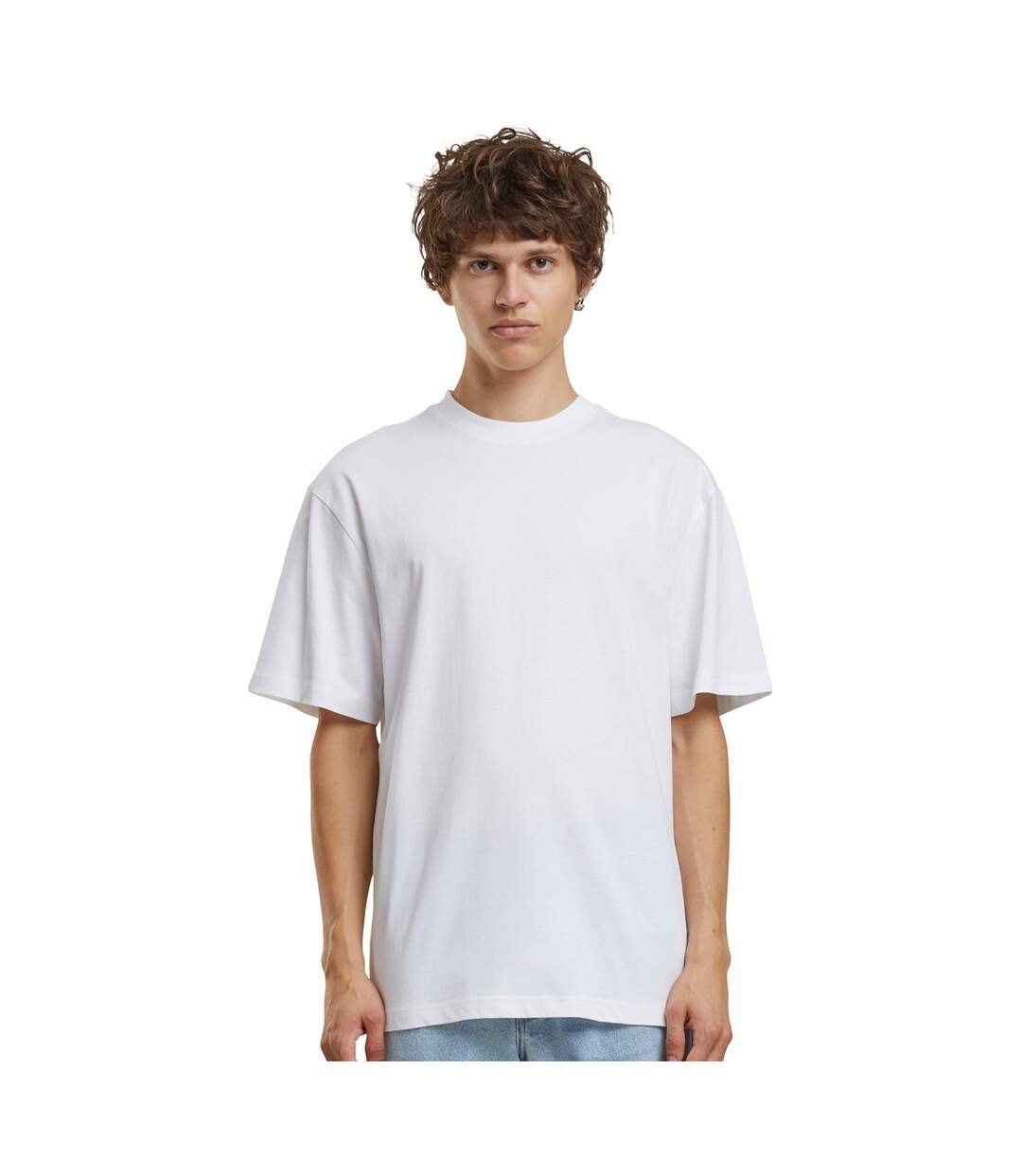 T-shirt Homme Blanc Build Your Brand-1
