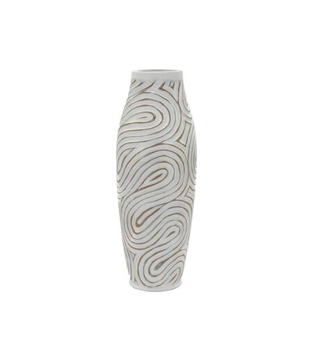 Vase Design en Résine Oblix 50cm Blanc