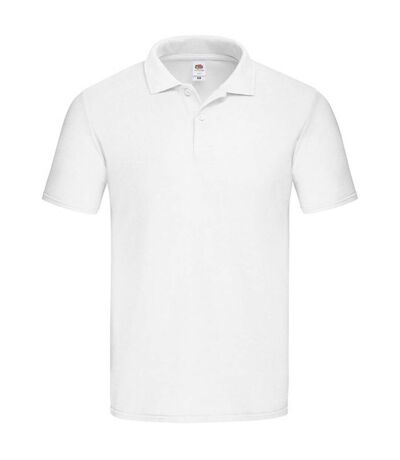 Polo manches courtes homme blanc Fruit of the Loom