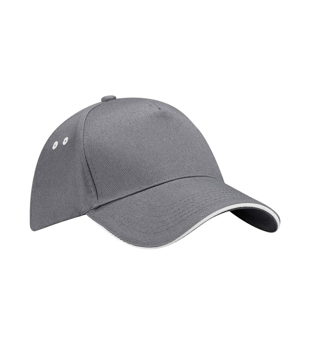 Casquette de baseball gris foncé / gris huître Beechfield-1