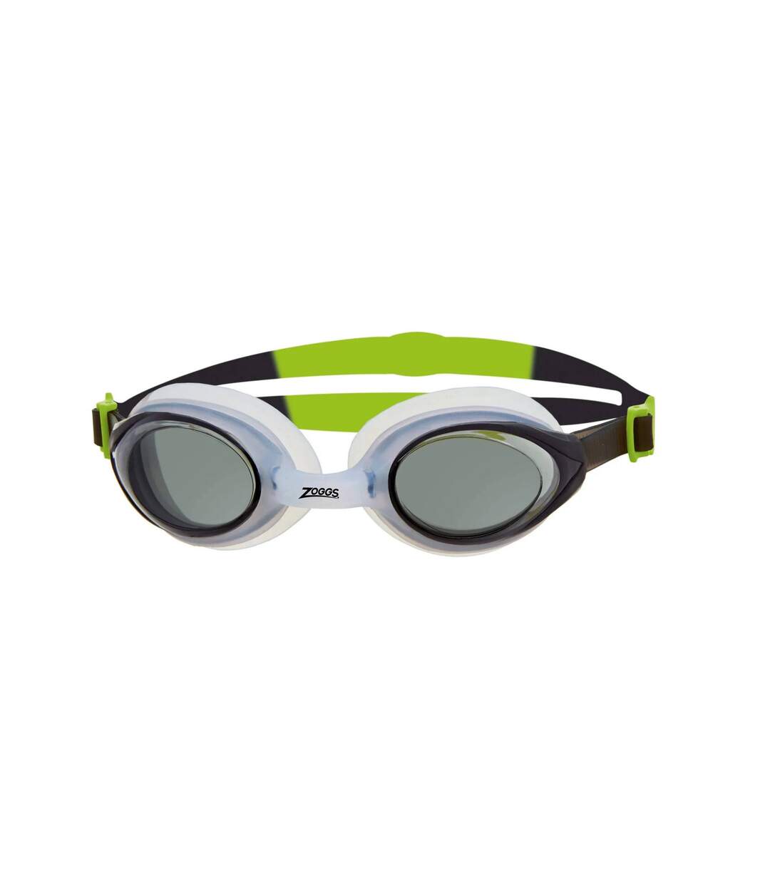 Unisex Adult Bondi Swimming Goggles Black Lime Zoggs-1