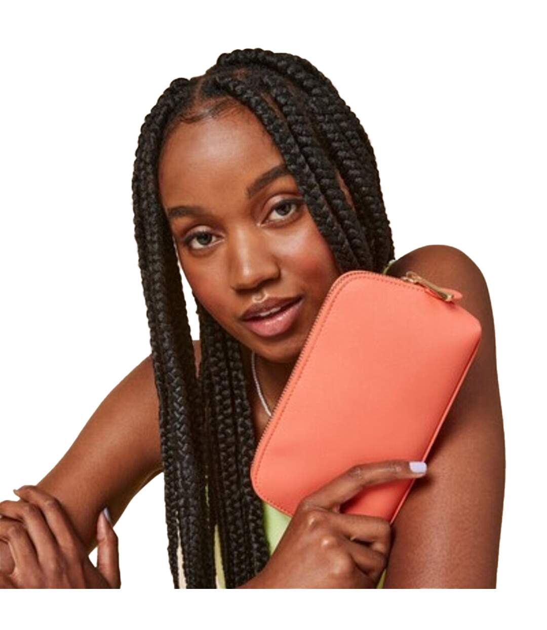 Boutique Leather-look Pu Toiletry Bag M Coral Bagbase-1