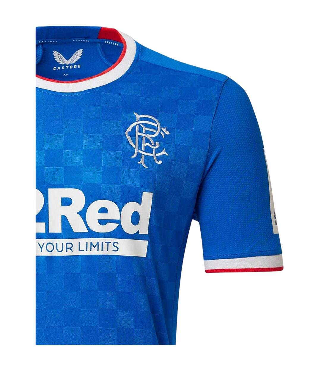 Réplique De Maillot De Foot Motif/style Rangers Fc Pro Femme Bleu Castore-4