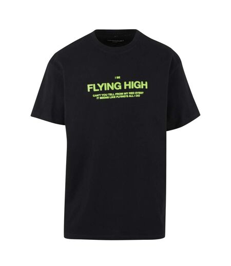 Mens I Am Flying Oversized T-shirt Noir Mister Tee