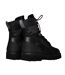 Womens/ladies Leather Combat Boots Black Heron Preston-2