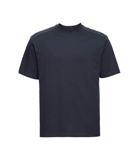 T-shirt Travail Homme Bleu Marine Français Russell