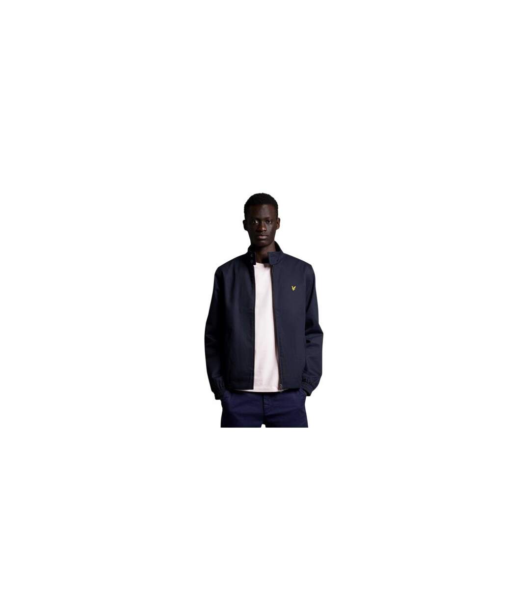 Blouson Harrington Motif/style Logo Homme Bleu Marine Lyle & Scott-1