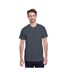 T-shirt Manches Courtes Heavy Cotton Adulte Gris Foncé Chiné Gildan-1