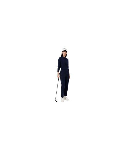 Sweat Manches Longues Motif/style Logo Brodé Femme Bleu Marine Lacoste