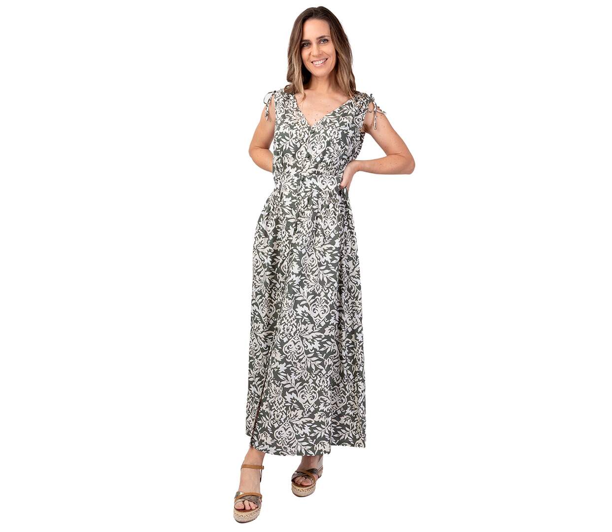 Robe longue ethnique PALOMA estivale Coton Du Monde-1