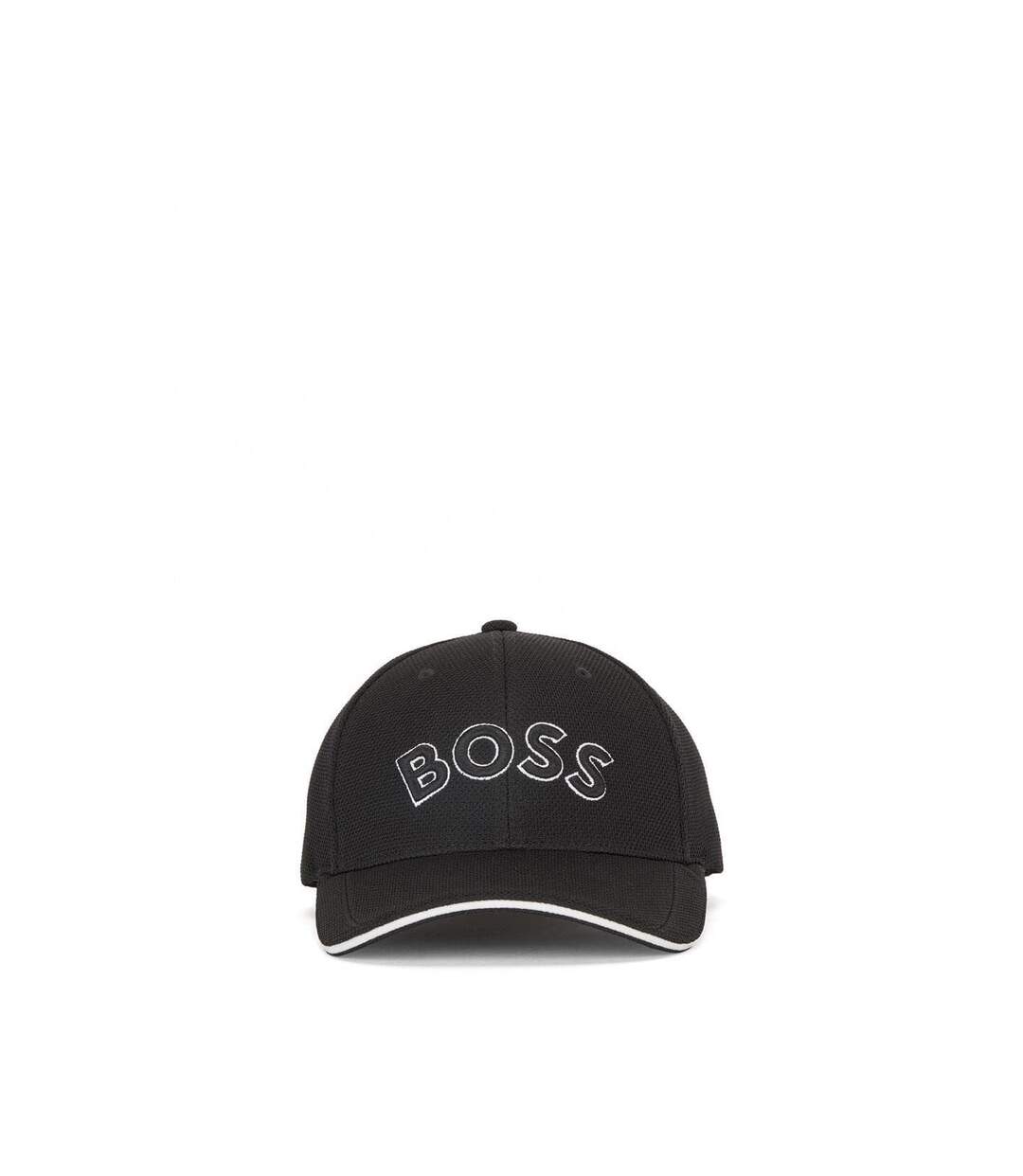 Casquette De Baseball Motif/style Logo Brodé Homme Noir Boss-1