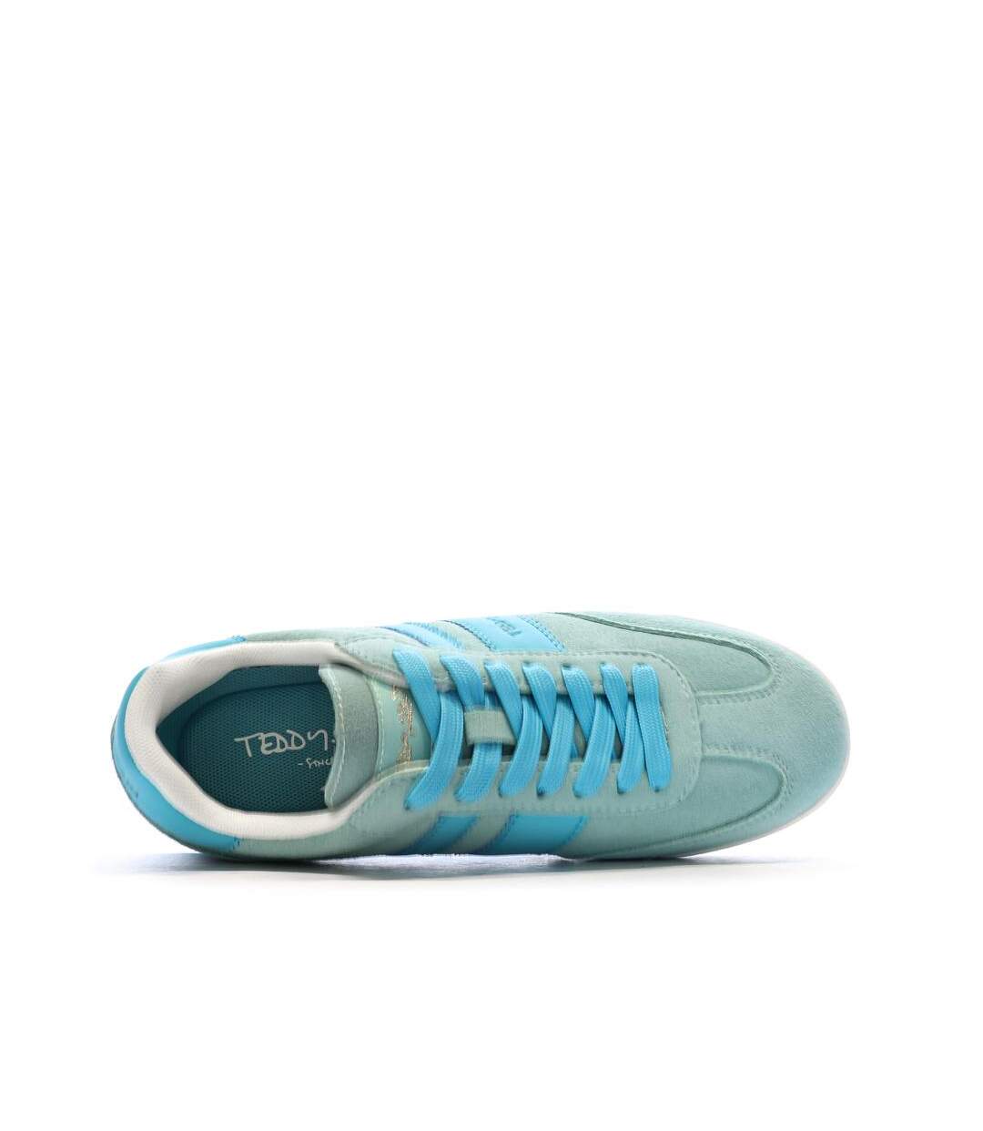 Baskets turquoise/verte femme teddy smith 120132-4