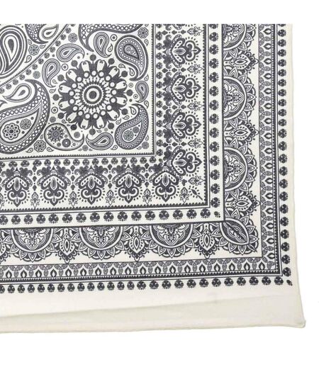 Tapisserie Murale Déco Mandala 150cm Gris