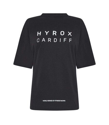 Womens/ladies Hyrox Logo Performance T-shirt Dark Grey Puma