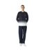 Mens Striped Crew Neck Relaxed Fit Jumper Navy Pretty Green-4