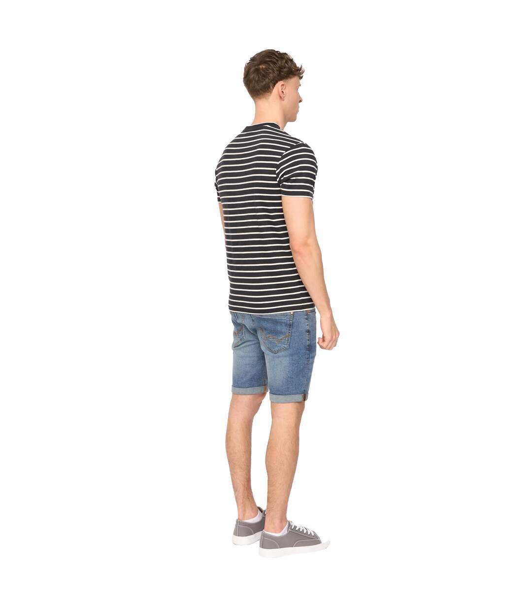 T-shirt Danversity Homme Noir Duck And Cover-3
