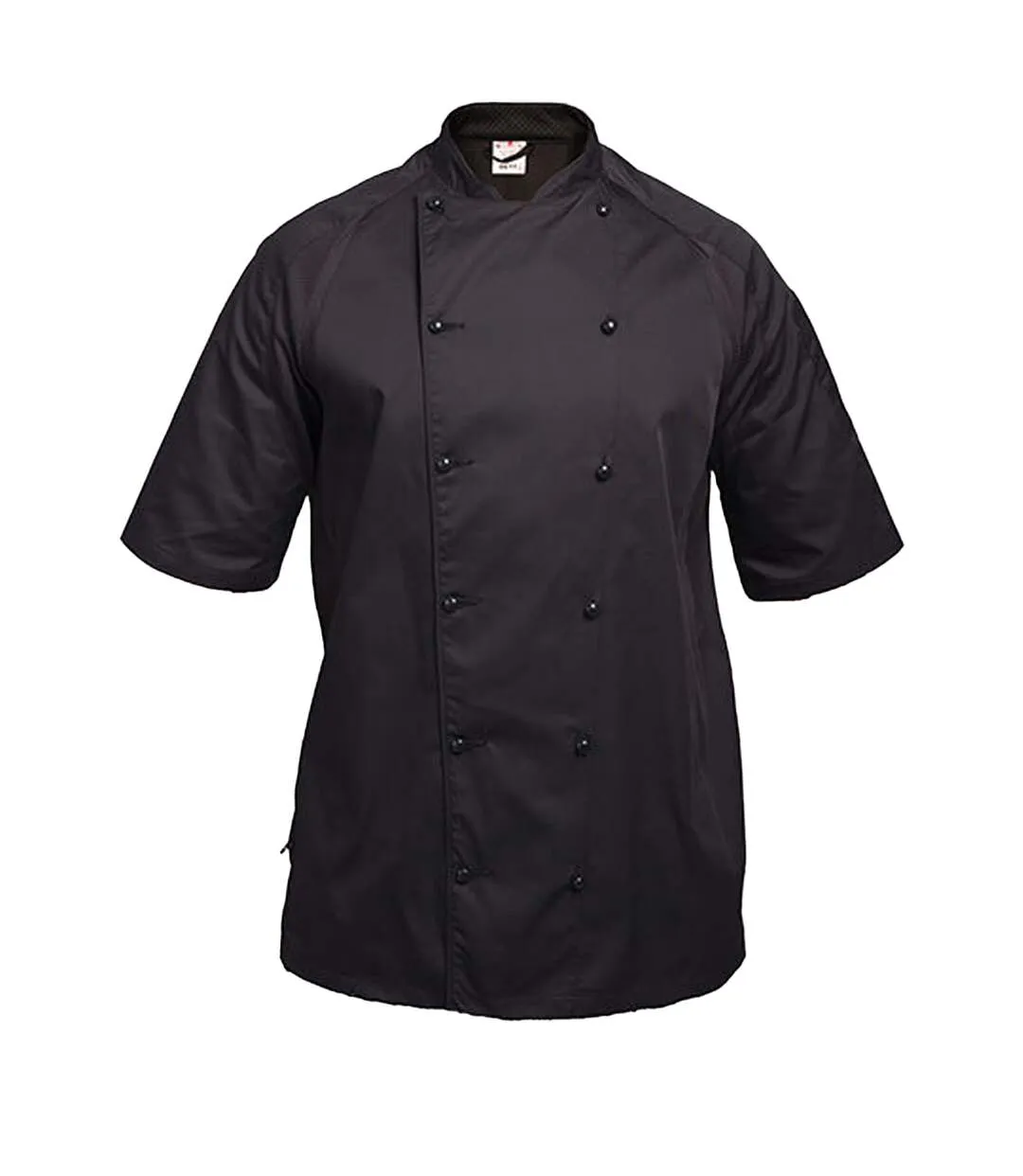 Unisex Adult Staycool Raglan Chef Jacket Black Black Le Chef-1