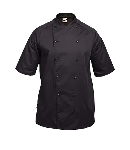 Unisex Adult Staycool Raglan Chef Jacket Black Black Le Chef
