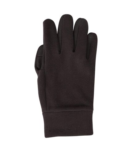 Mens touch screen fleece gloves black Mountain Warehouse