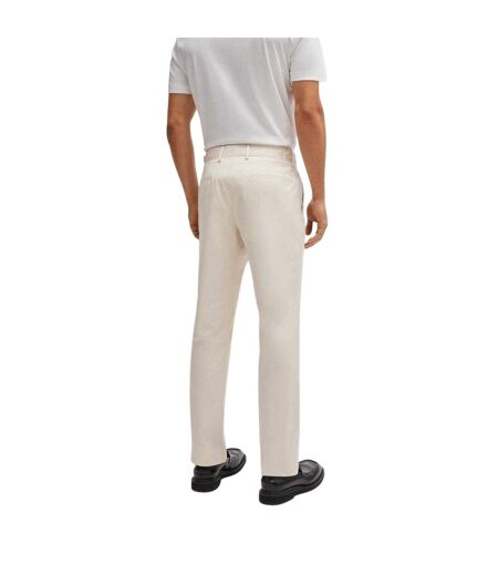 Mens C-genius Straight Leg Trousers White Boss